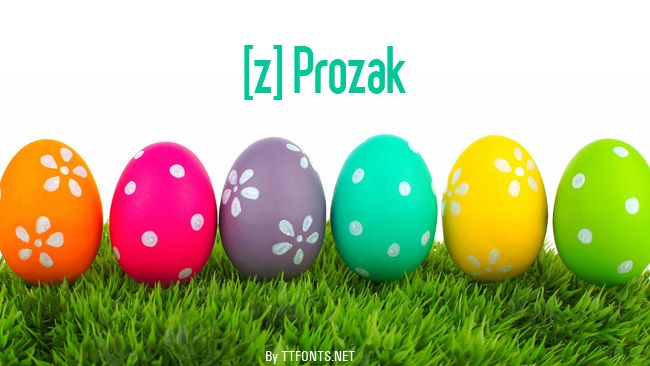 [z] Prozak example